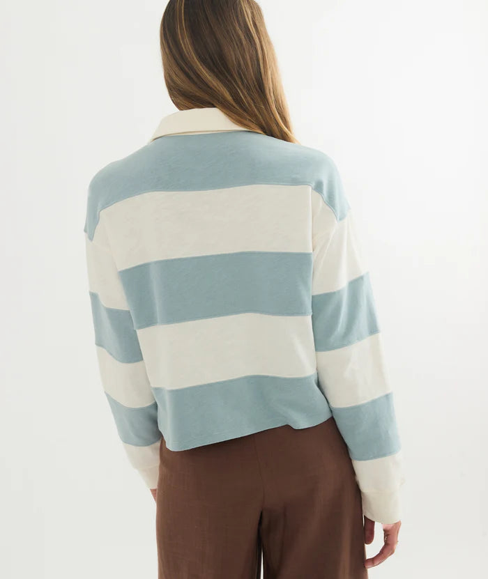 Marine Layer Rugby Crop Polo