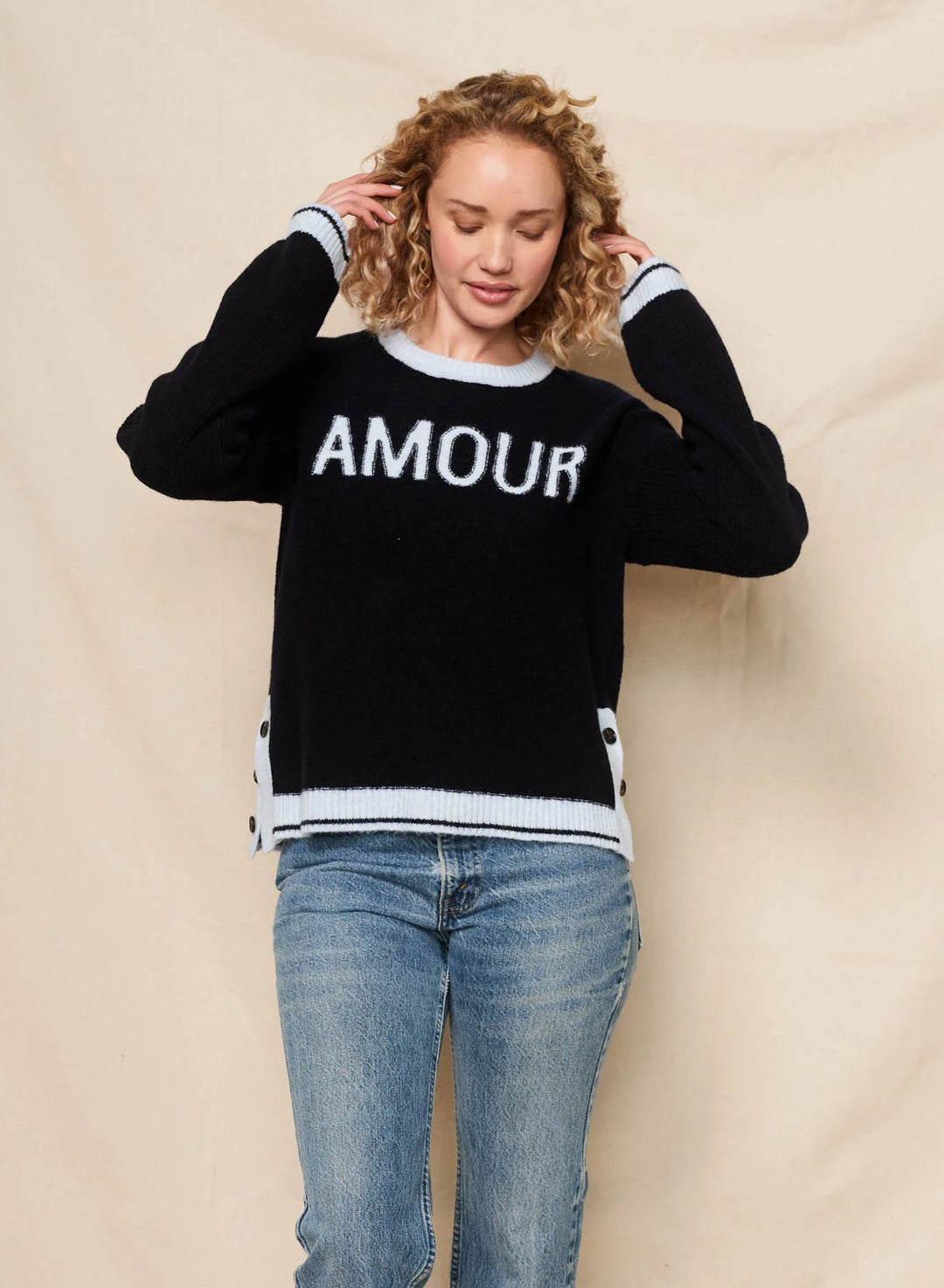 Sundry Amour Intarsia Sweater