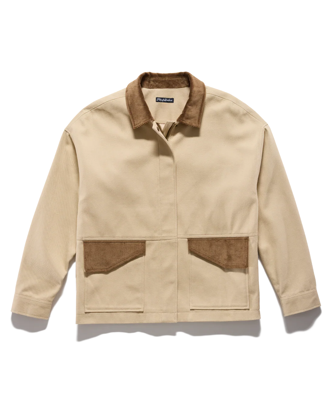 Flag & Anthem Blakely Twill Chore Jacket With Cord Collar