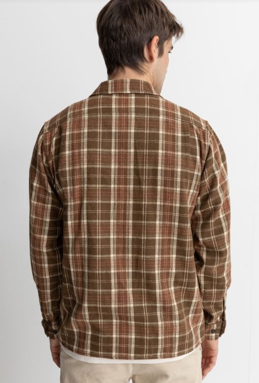 Rhythm Plaid Long Sleeve Flannel Shirt