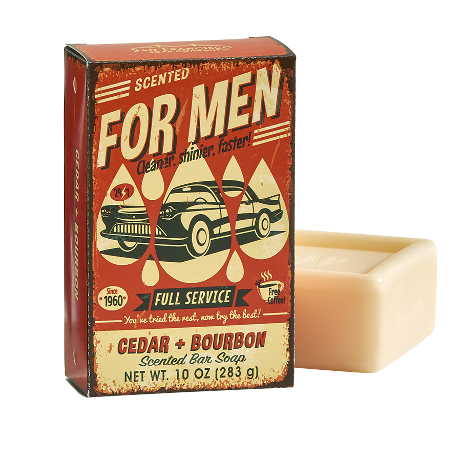 San Francisco Soap Co Cedar & Bourbon For Men Bar Soap