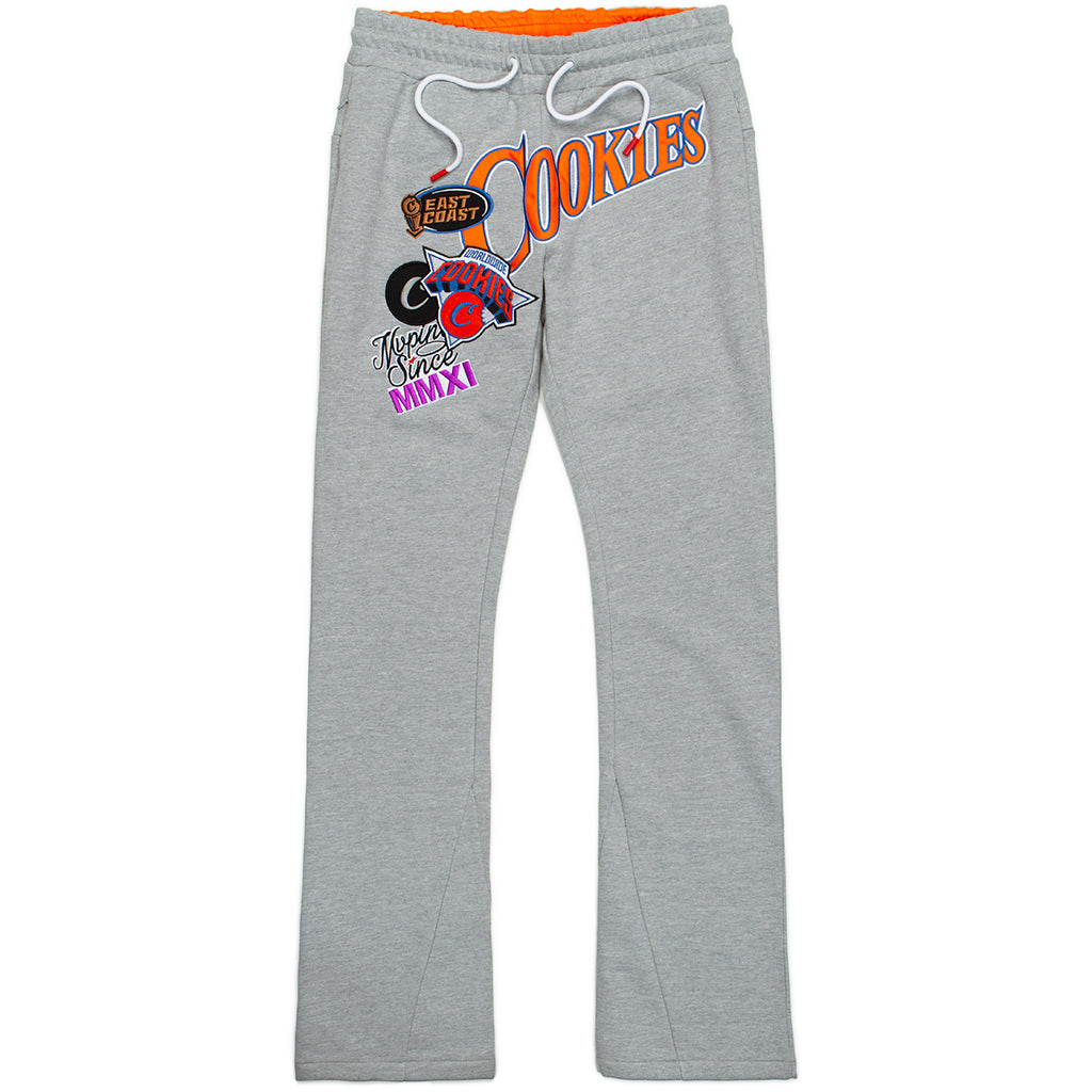 Cookies Full Clip Fleece Stacked Flare Fit Sweatpant With Printed Artwork