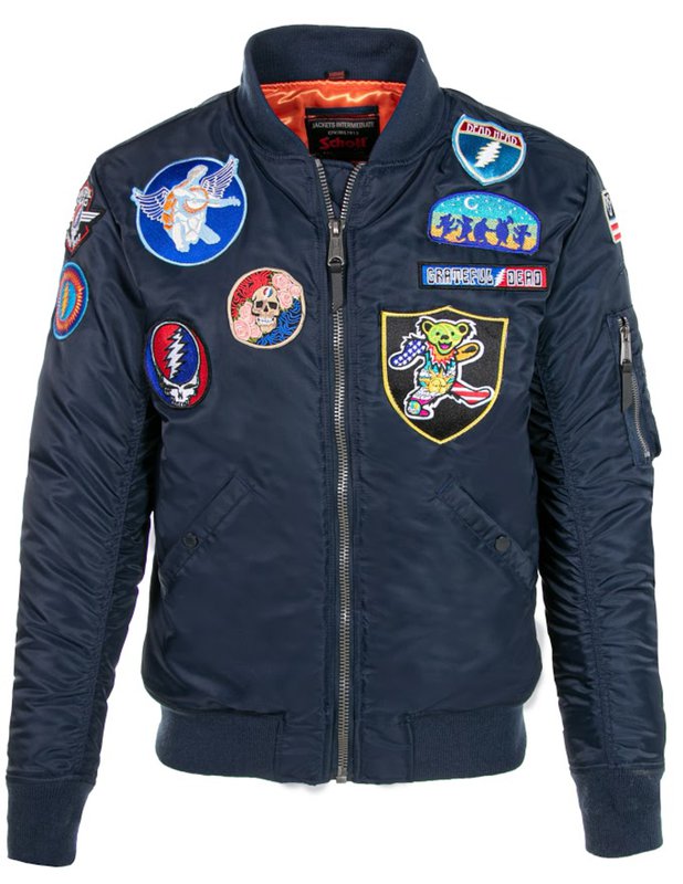 Schott Grateful Dead Nylon Flight Jacket