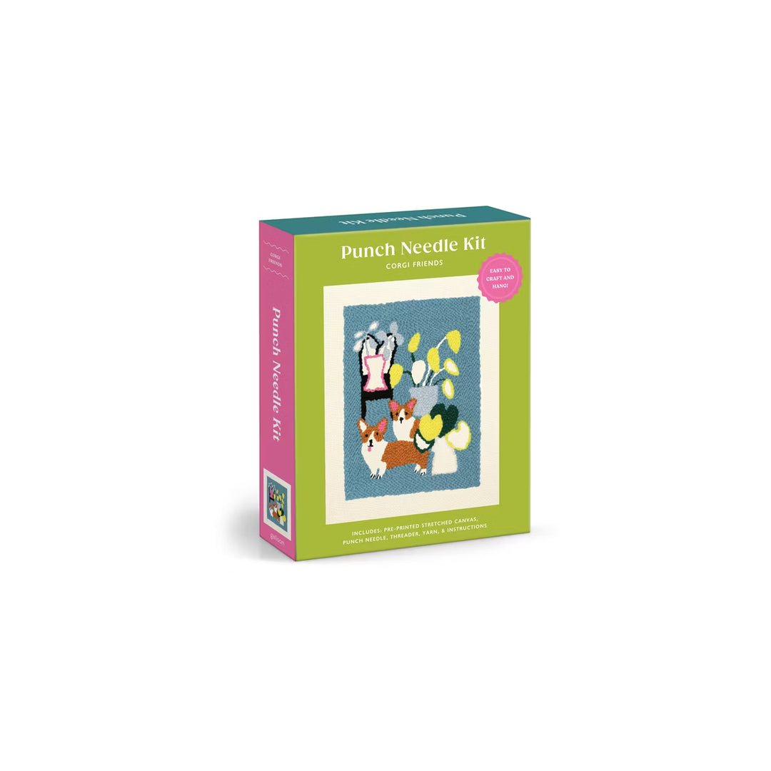Chronicle Books Corgi Friends Punch Needle Kit