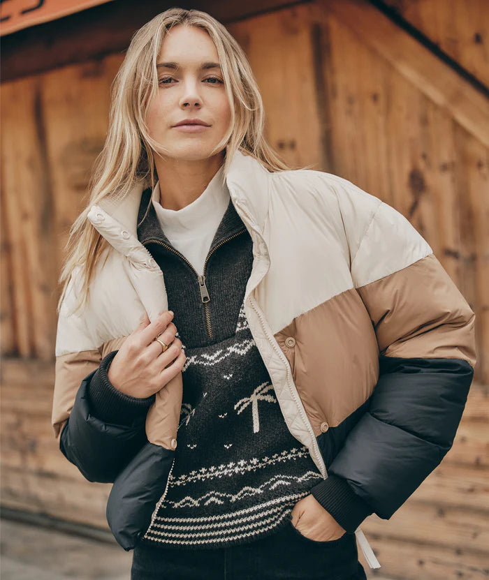 Marine Layer Gia Crop Puffer Jacket