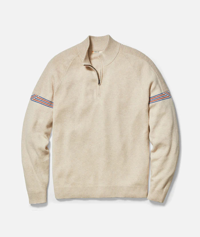 Marine Layer Archive Big Bear Quarter Zip Sweater