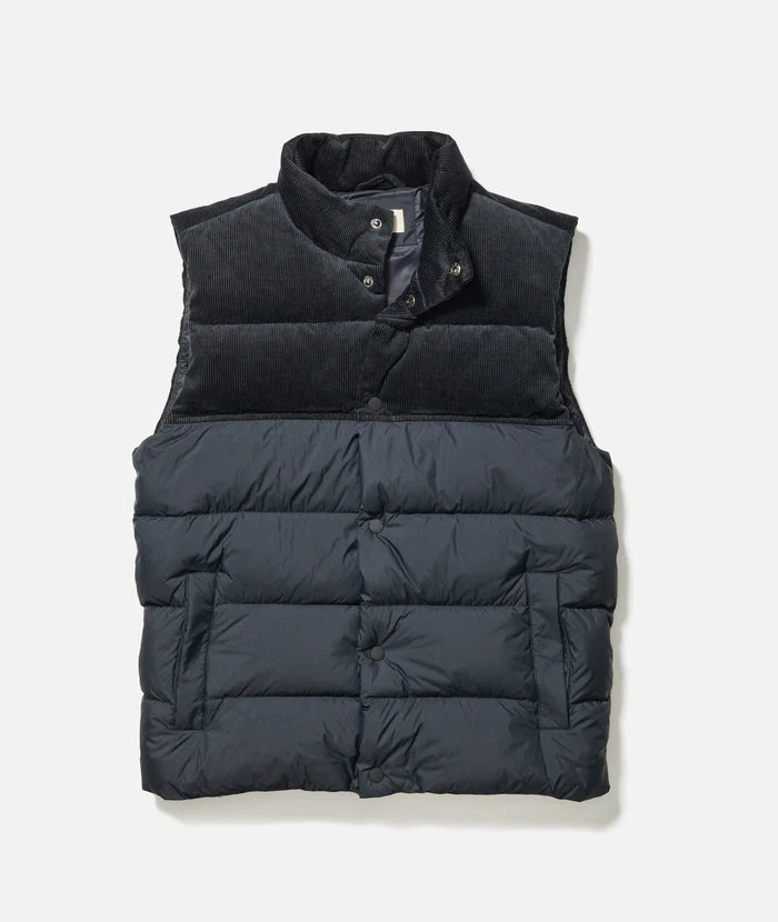 Marine Layer Miles Corduroy Puffer Vest