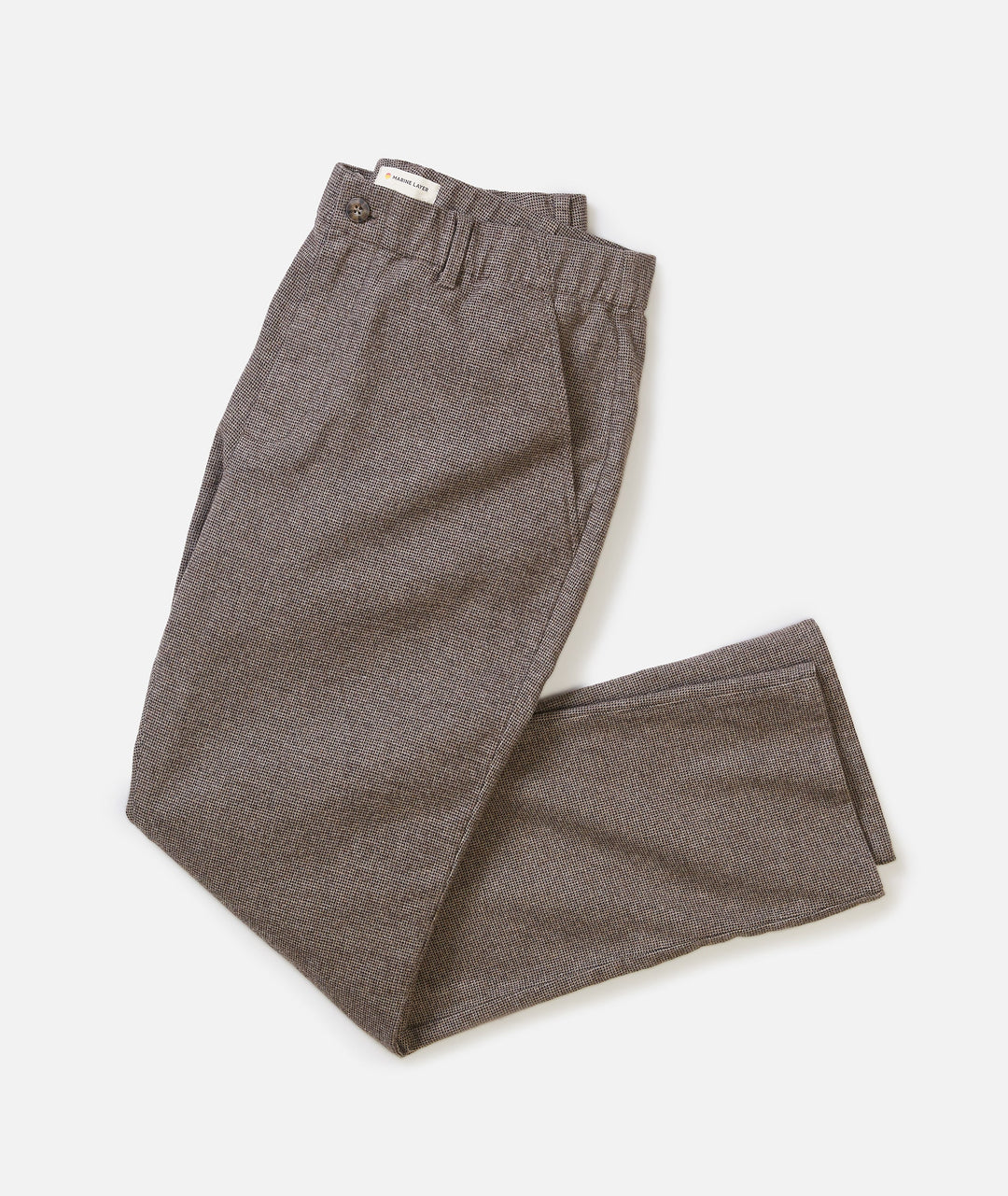 Marine Layer Saturday Houndstooth Slim Straight Chino