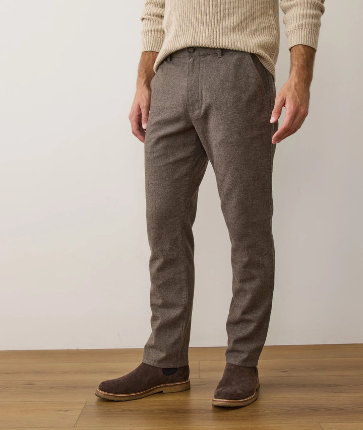 Marine Layer Saturday Houndstooth Slim Straight Chino