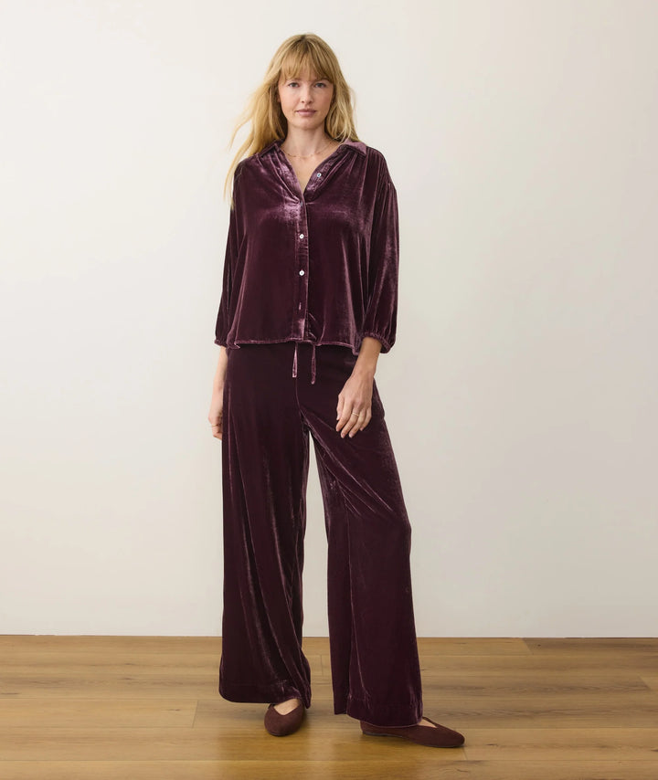 Marine Layer Bella Velvet Drawstring Pant