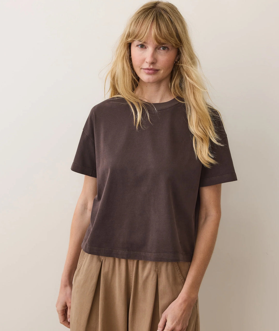Marine Layer Luxe Jersey Crew Tee