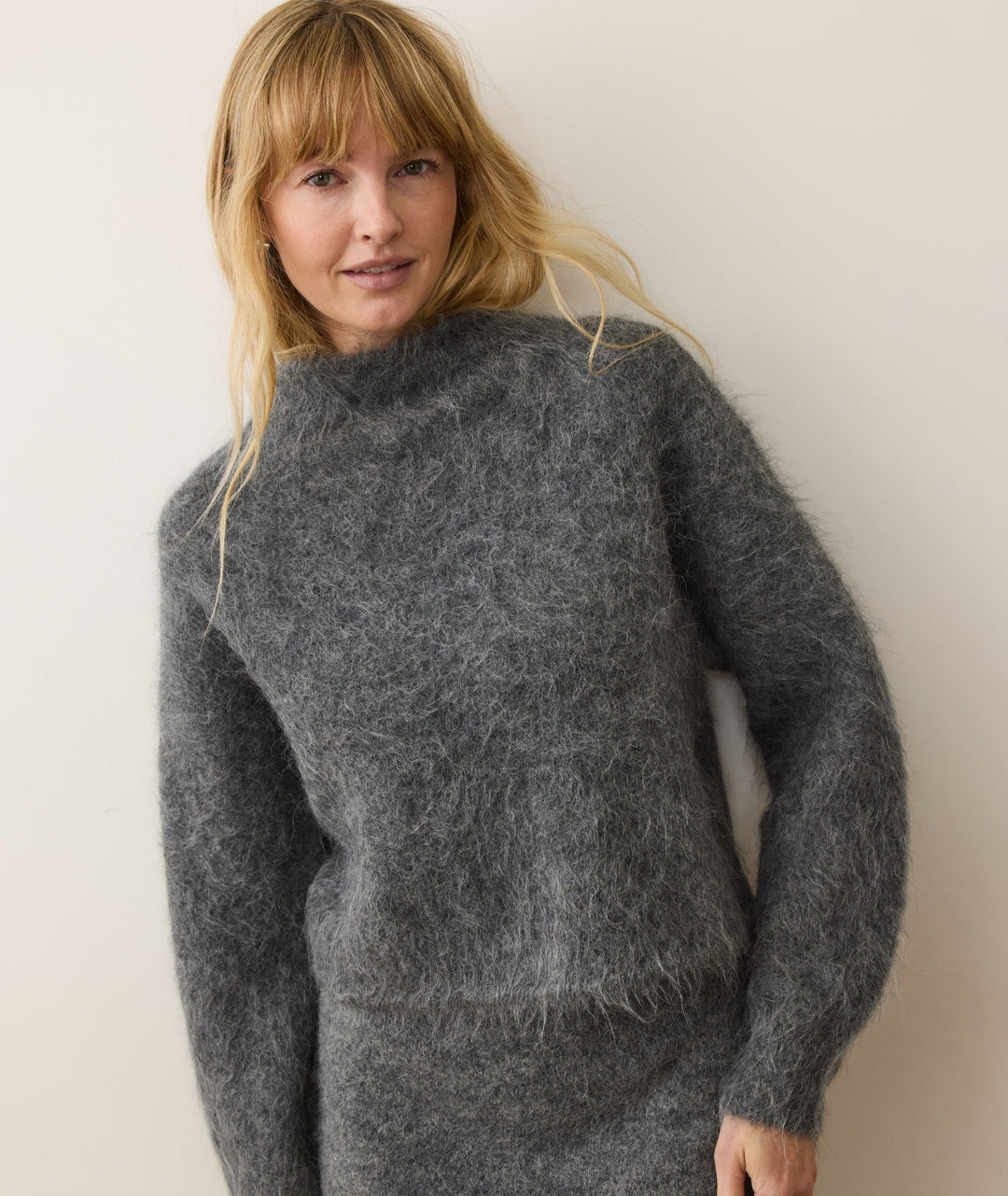Marine Layer Suri Alpaca Mock Neck Sweater