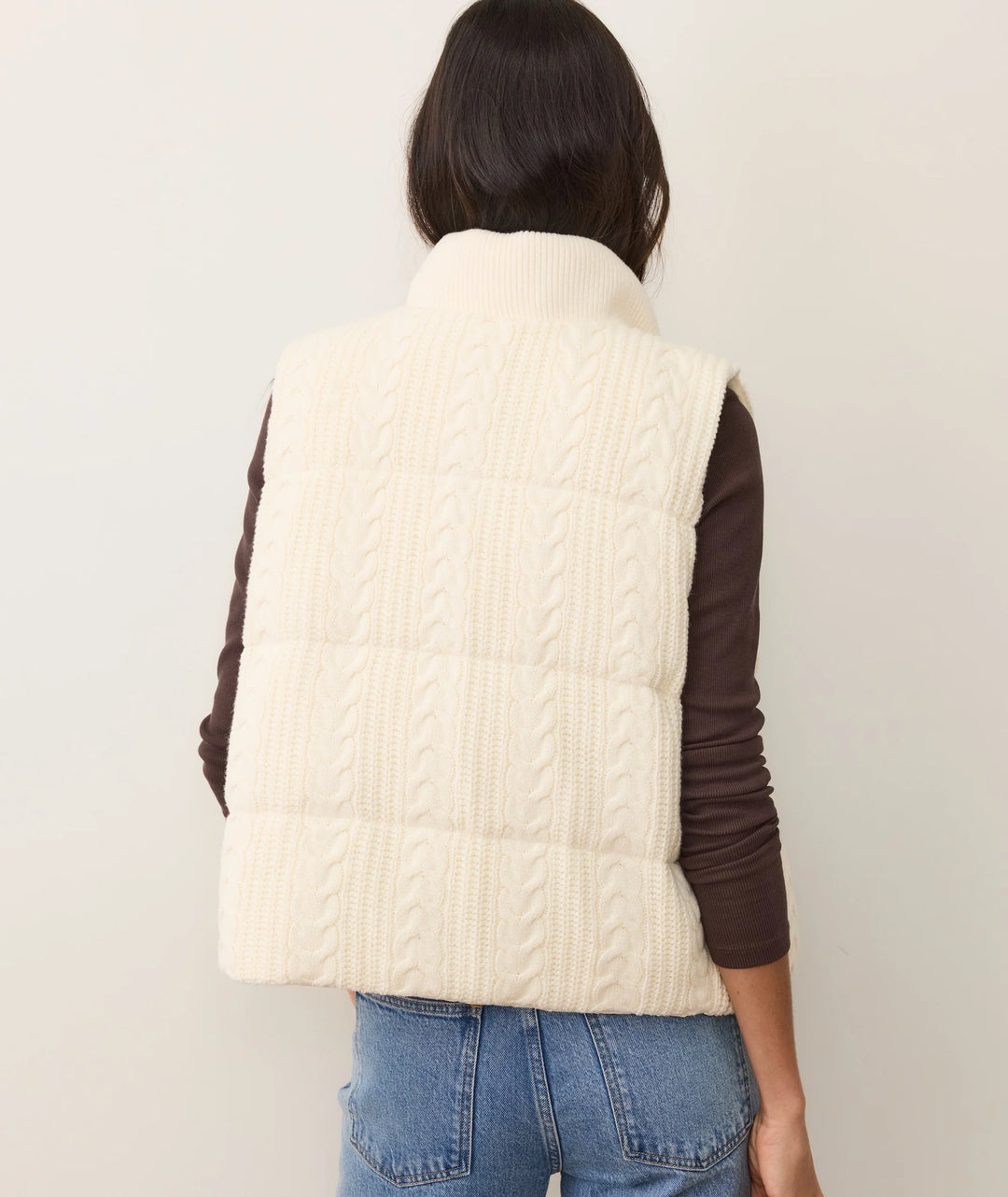 Marine Layer Alba Cable Knit Puffer