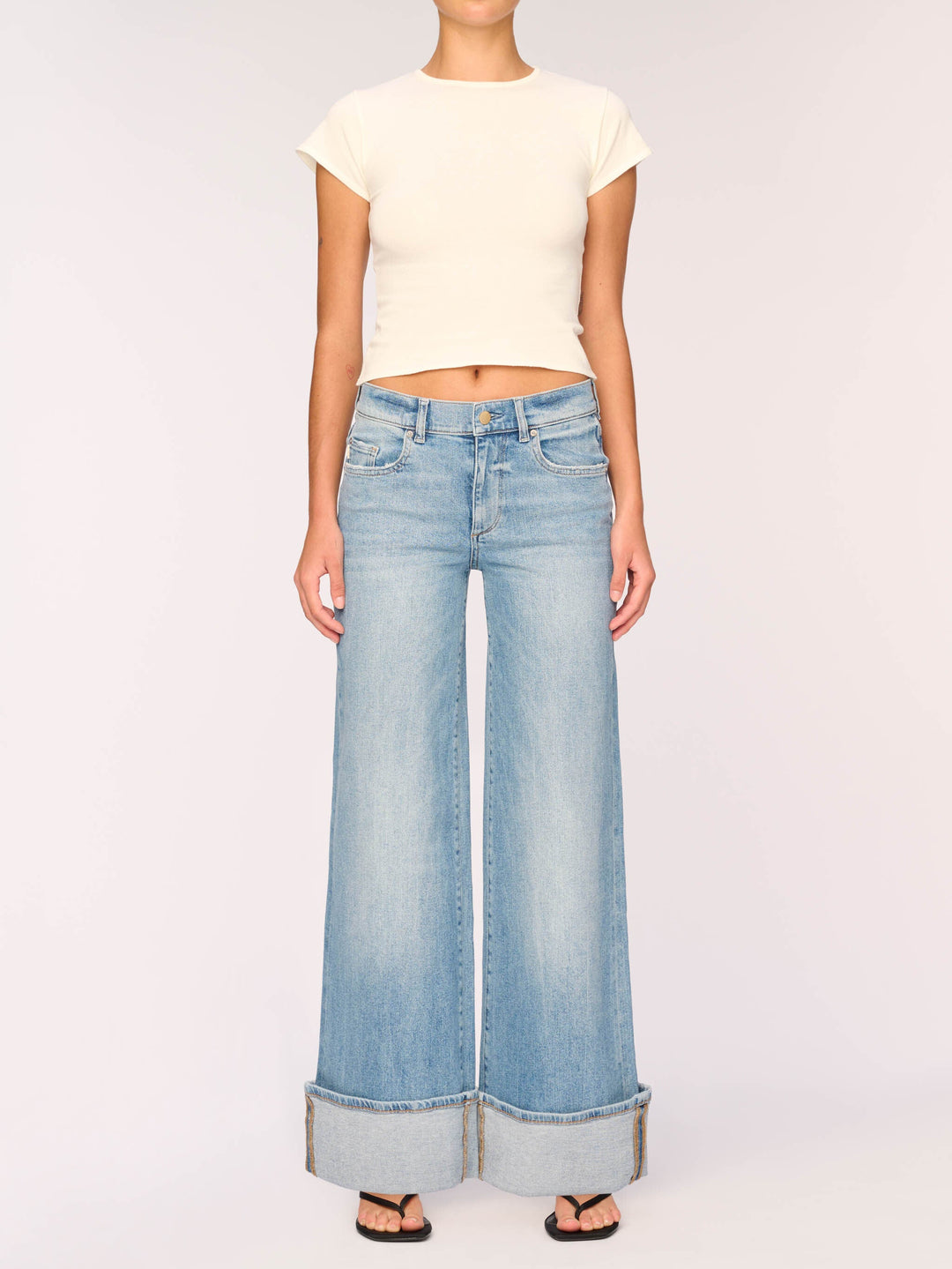 DL1961 Hepburn Wide Leg Low Rise Vintage Jeans