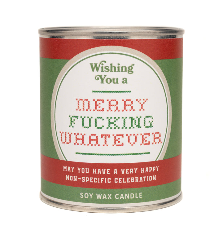 Whiskey River Soap Merry Fucking Whatever Paint Can Candle