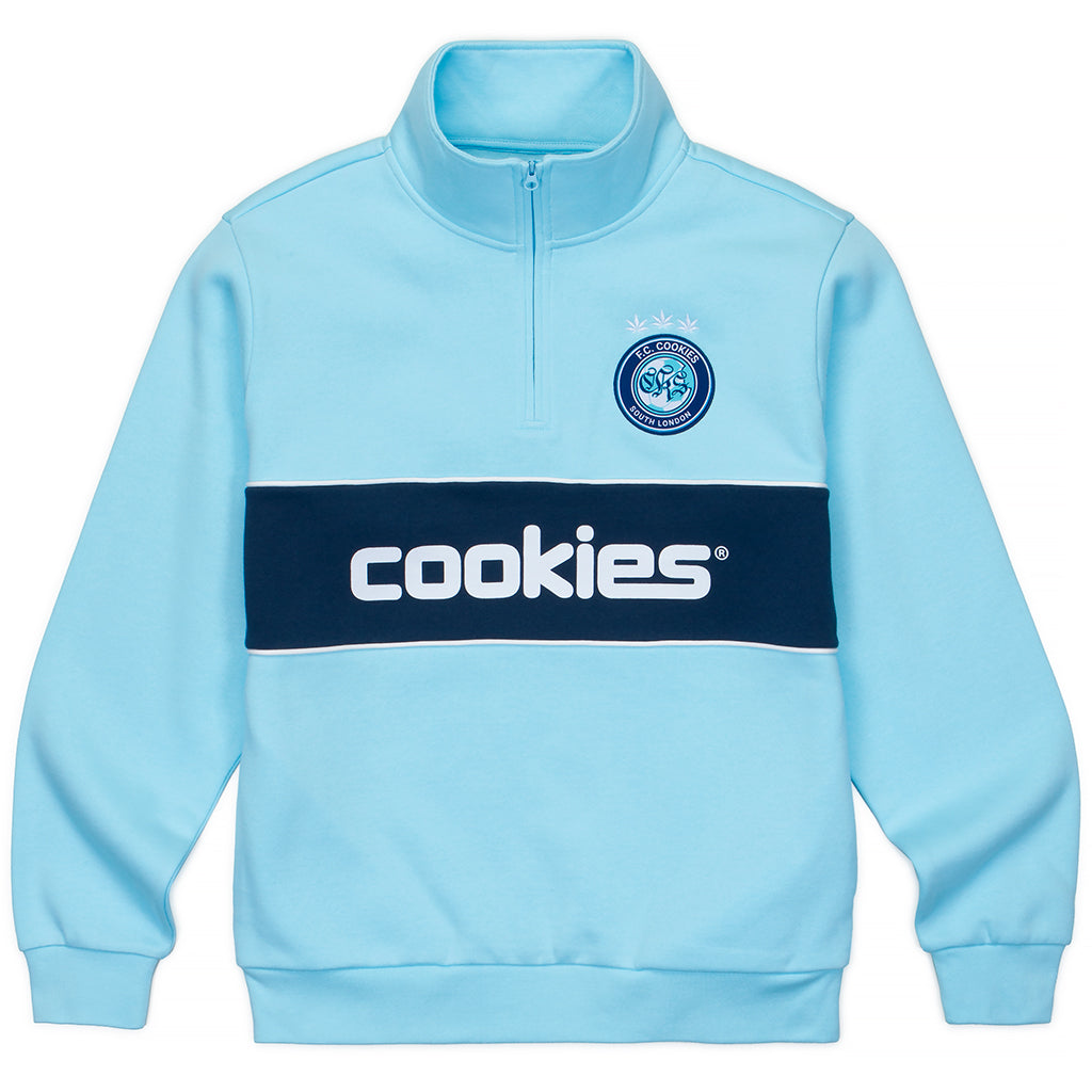 Cookies Hooliganism Quarter Zip Fleece With Contrast Chest Panel