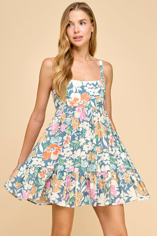 Millibon Altrier Tiered Mini Dress