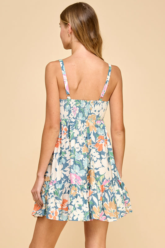 Millibon Altrier Tiered Mini Dress