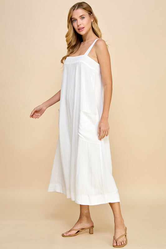 Millibon Solid Maxi Contrast Dress