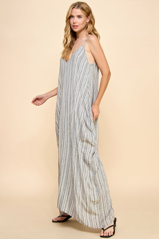 Millibon Paintstroke Strappy Coccon Dress