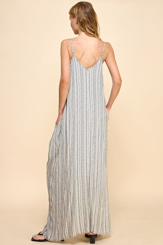 Millibon Paintstroke Strappy Coccon Dress
