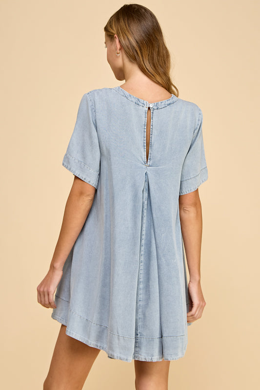 Millibon Tencel Crew Neck Loose Fit Dress