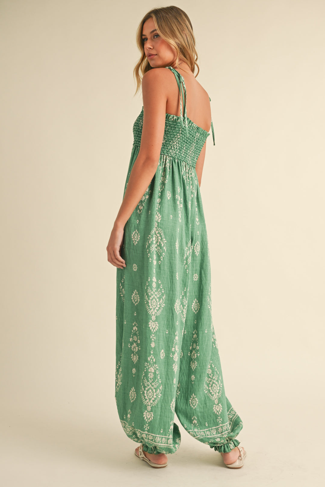 Klesis Printed Shapeless Silhouette Jumpsuit