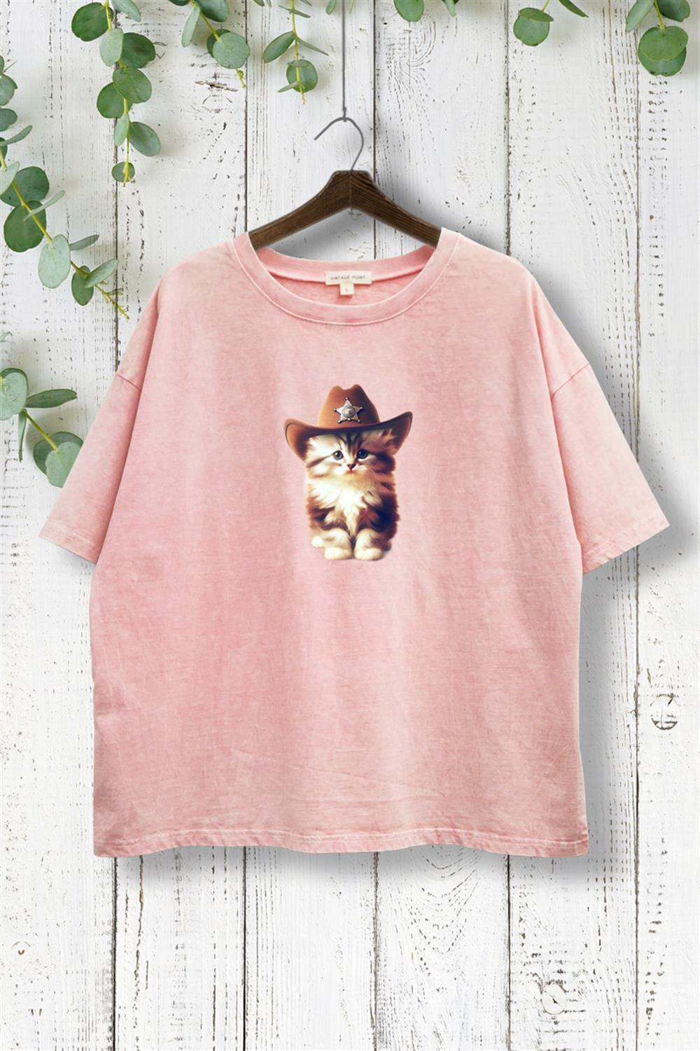 G Mini Cowboy KItten Graphic Tee
