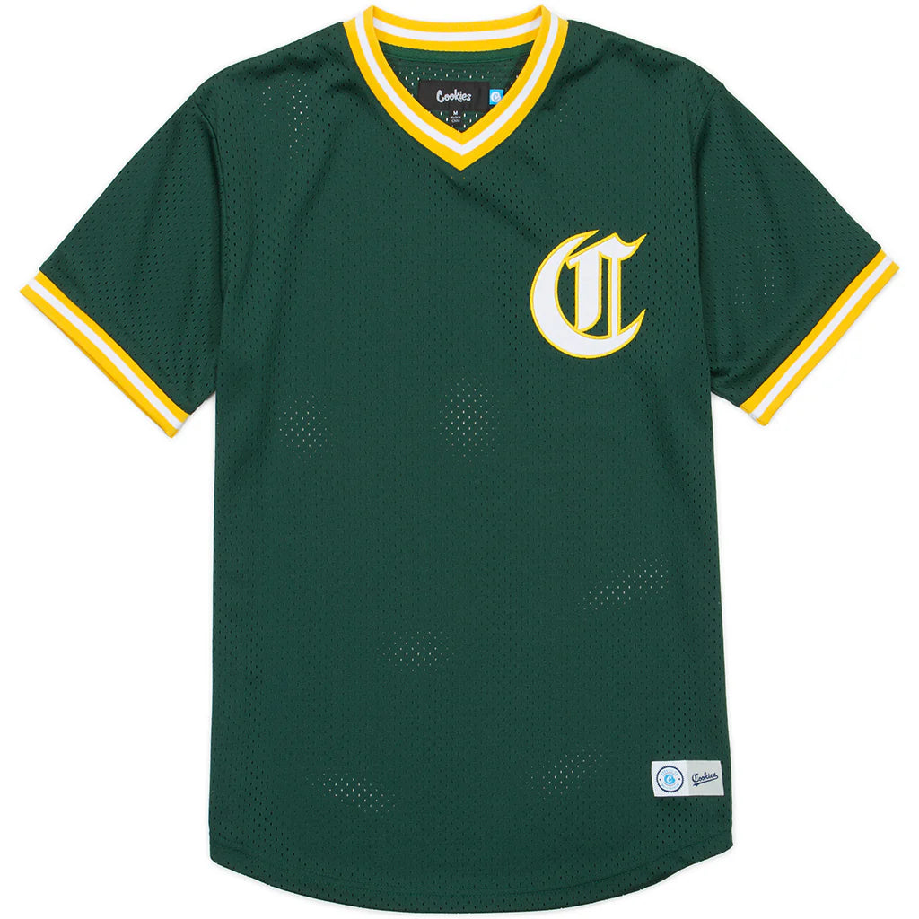 Cookies Ivy League Mesh Baseball Jersey With Twill Applique