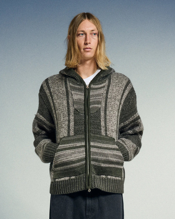 Obey Zip Up Baja Sweater