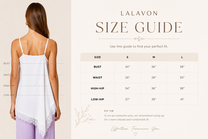 Lalavon Cami Lace Top