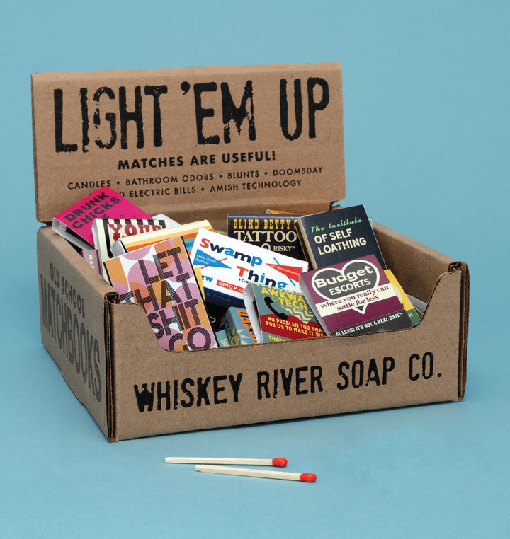 Whiskey River Soap Streichholzschachtel – Scheiße