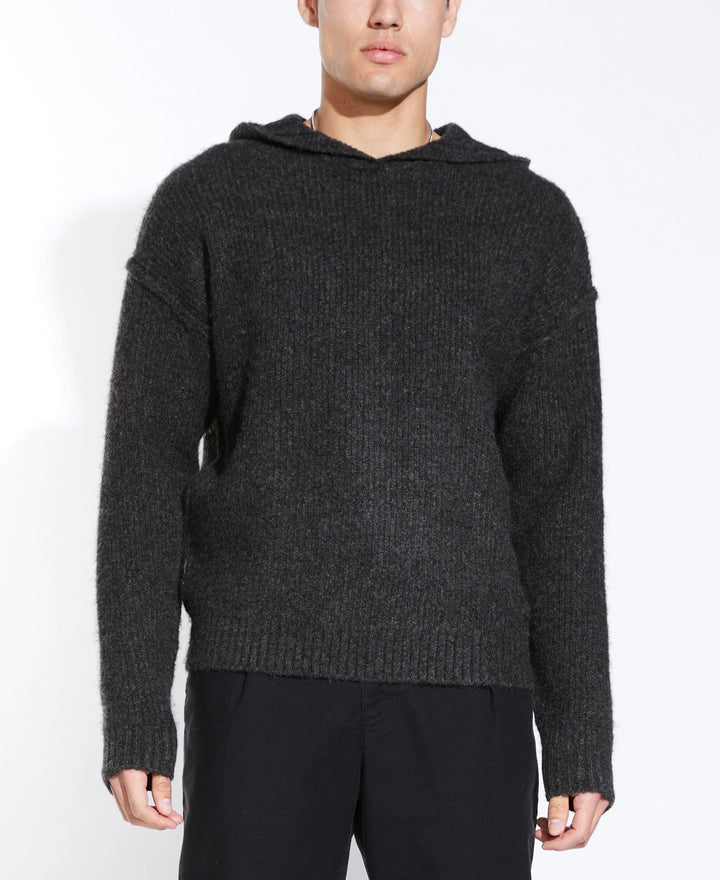 Civil Society Avery Oversized Brushed Knit Sweater Hoodie