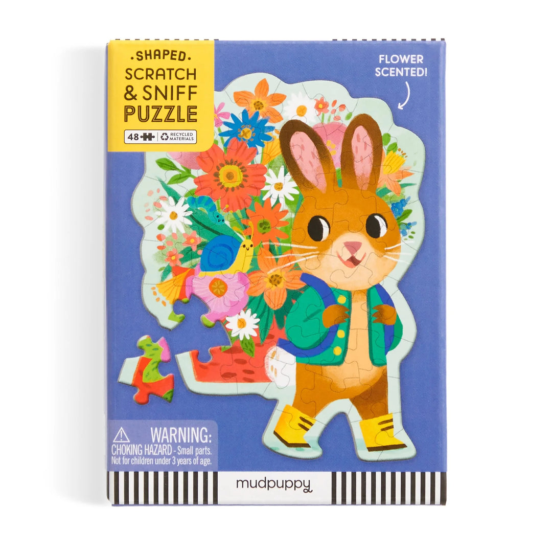 Chronicle Books Bunny Bouquet Scratch Sniff Mini Puzzle