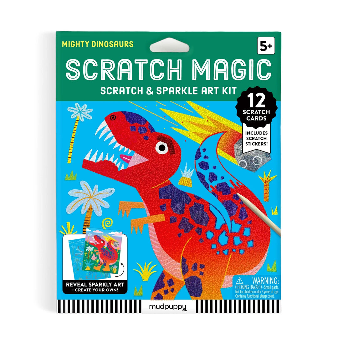 Chronicle Brooks Scratch & Sparkle Mighty Dinosaurs