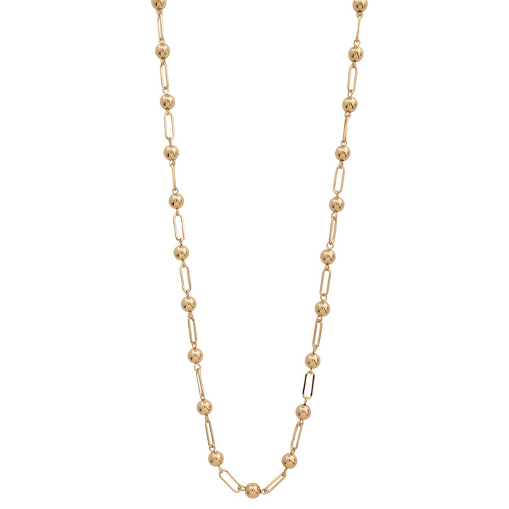 Joia Metal Bead Link Necklace