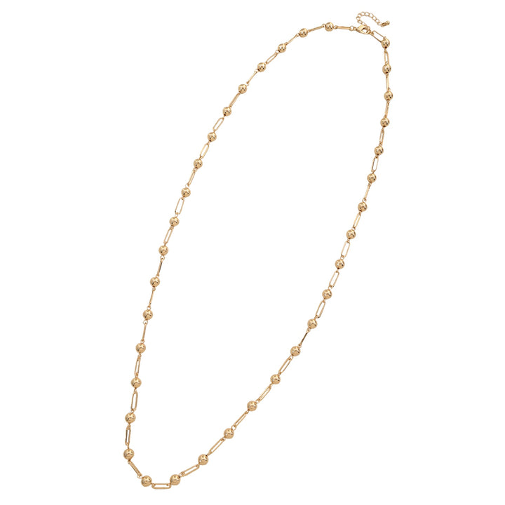Joia Metal Bead Link Necklace