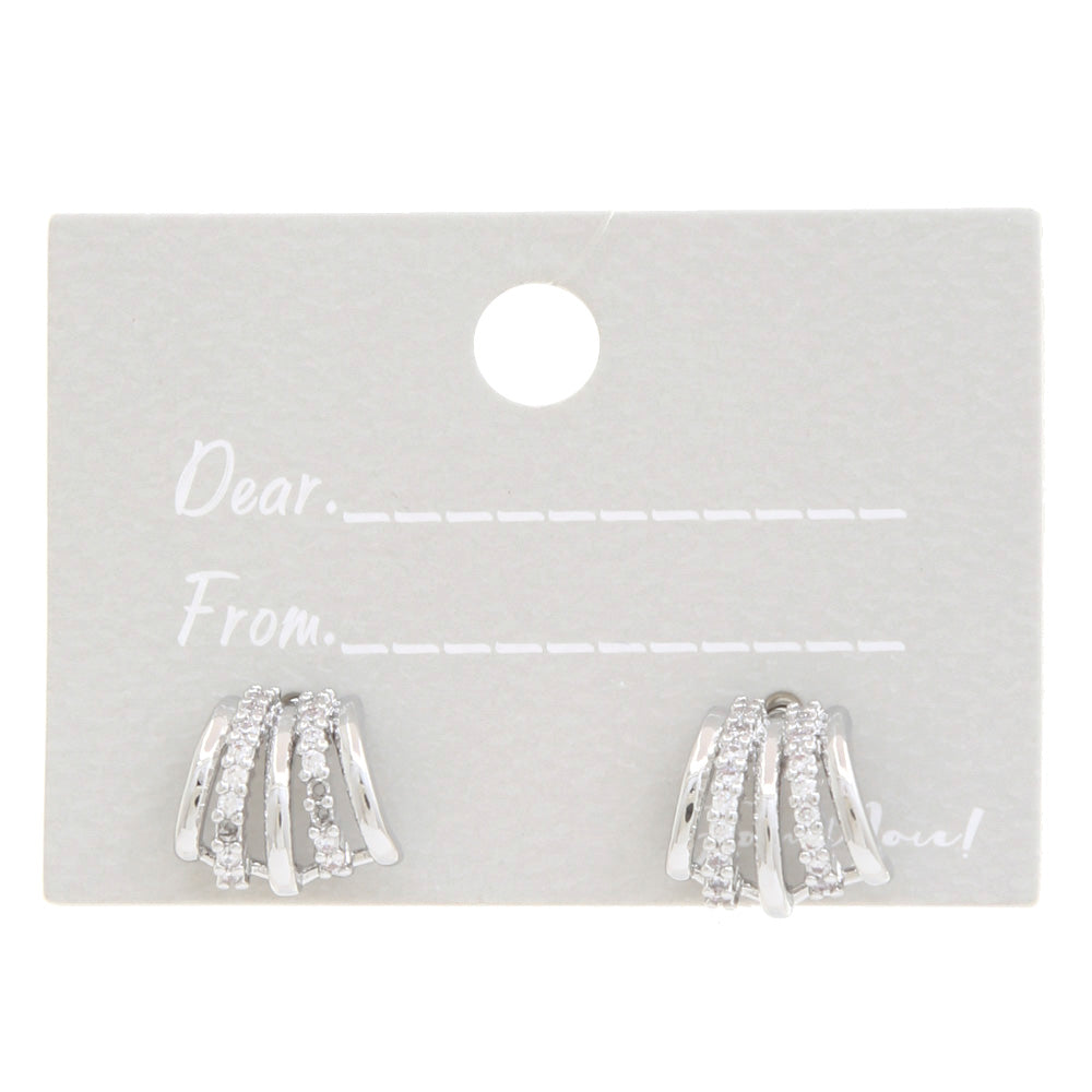 Joia Multi Hoop Curve Metal Earring