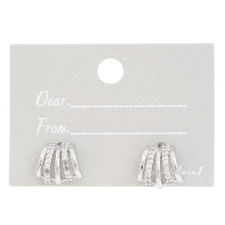 Joia Multi Hoop Curve Metal Earring