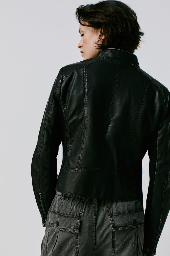 Free People Max Vegan Moto