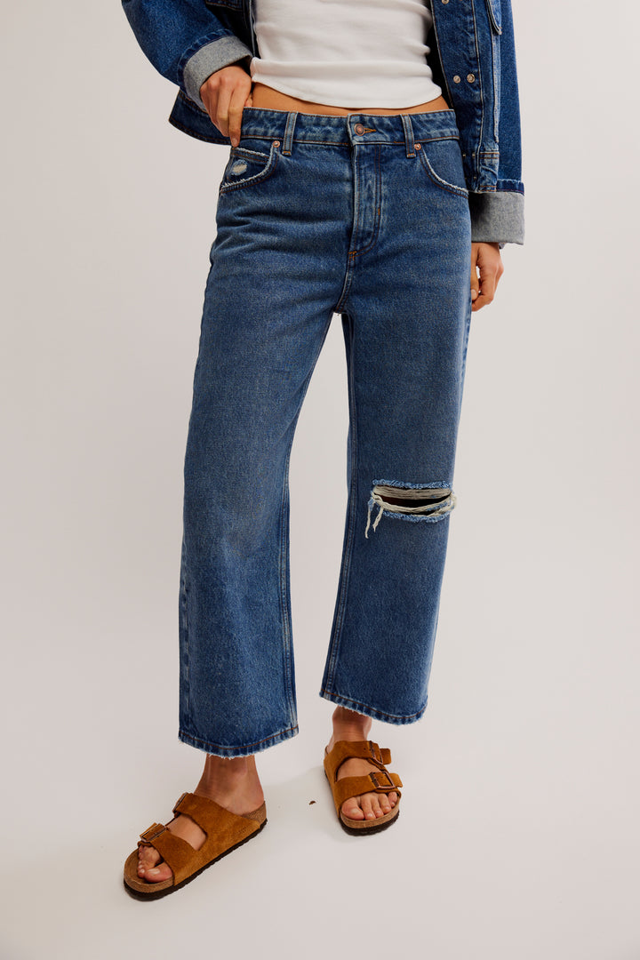 Free People Deep Trance BF Jean