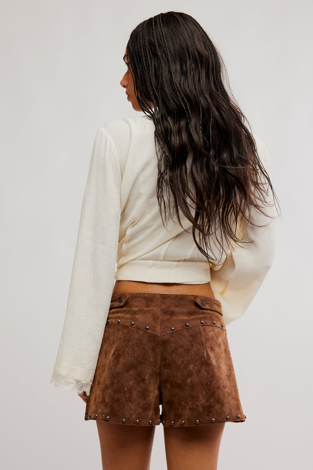 Free People Best Behaviour Suede Short
