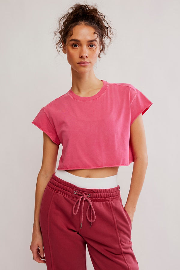 Free People Movement Hot Shot Cropped Tee