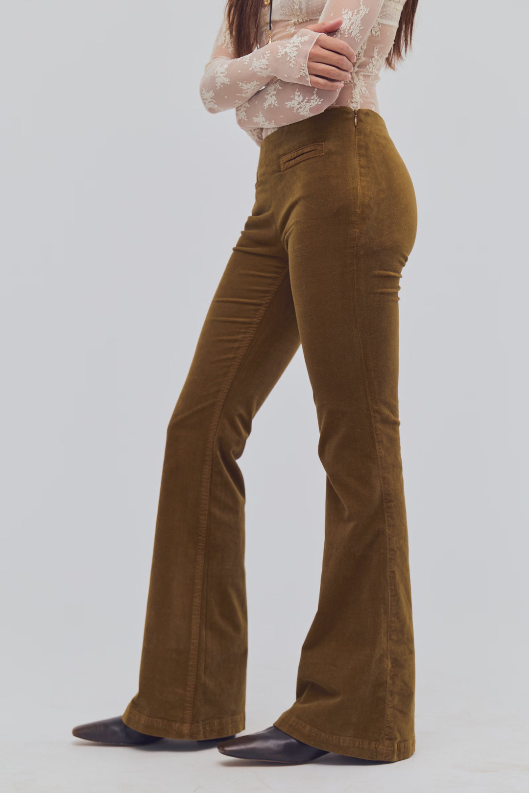 Free People Walk The Line Boot Cut Pant