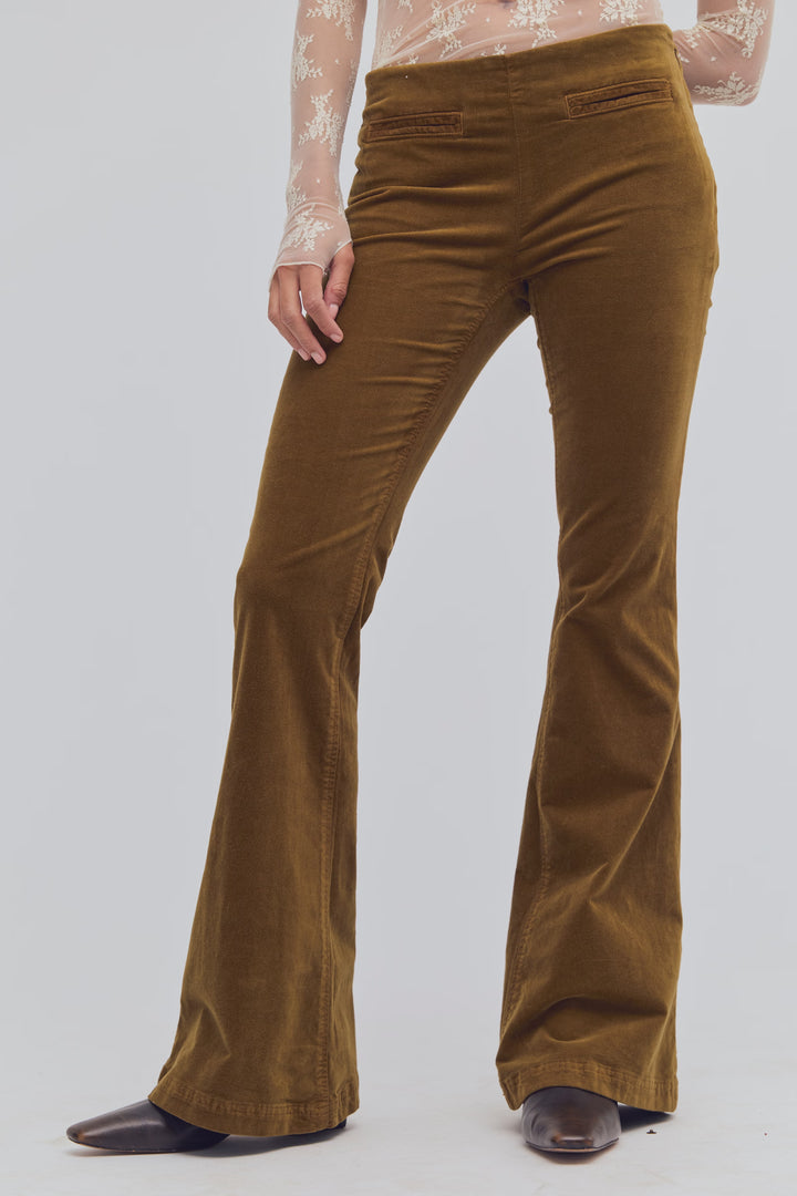 Free People Walk The Line Boot Cut Pant