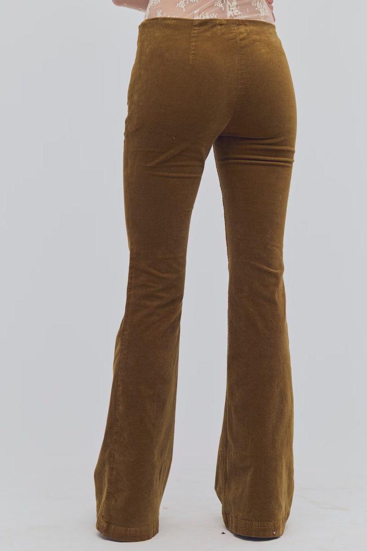 Free People Walk The Line Boot Cut Pant