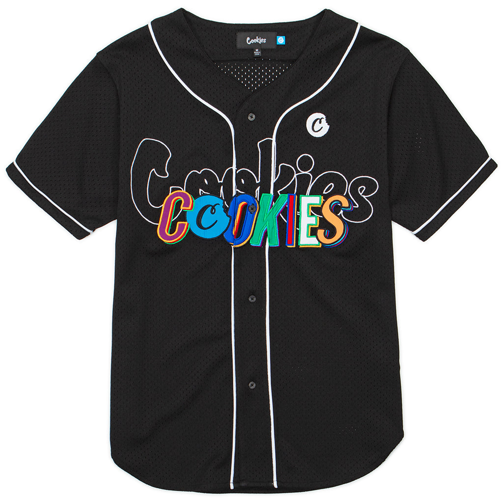 „Cookies On The“-Blockstrick-Athletiktrikot mit / Embry / Applikations-Artwork