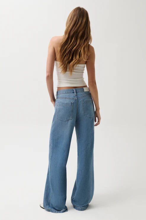 Pistola Jadyn Drawcord Low Slung Palazzo Jean