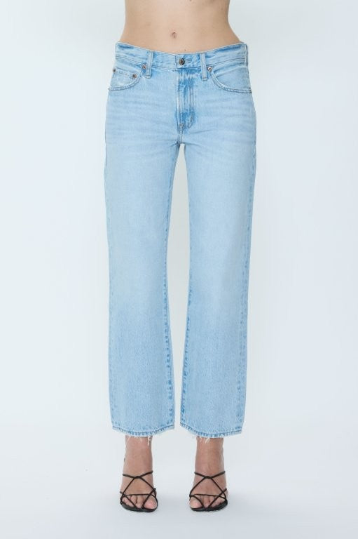 Pistola Lexi Mid Rise Bowed Straight Jean