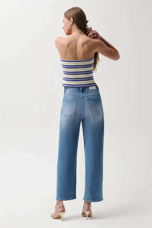Pistola Kyra Ankle High Rise Bowed Jean